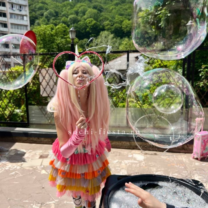 Шоу мыльных пузырей в Нижневартовске