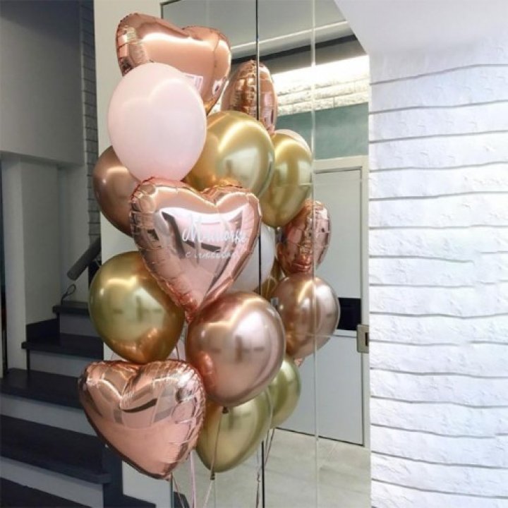 Фонтан шаров "От сердечка" с доставкой в Нижневартовске