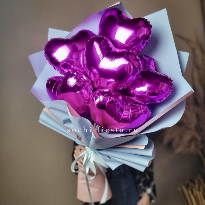 Букет из шаров сердец  в Нижневартовске