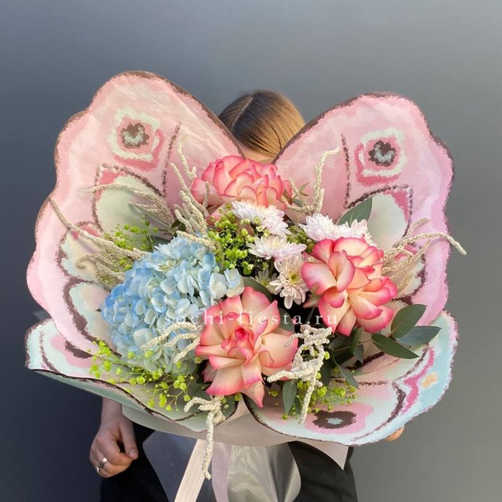 Дизайнерский букет бабочка №5 в Нижневартовске