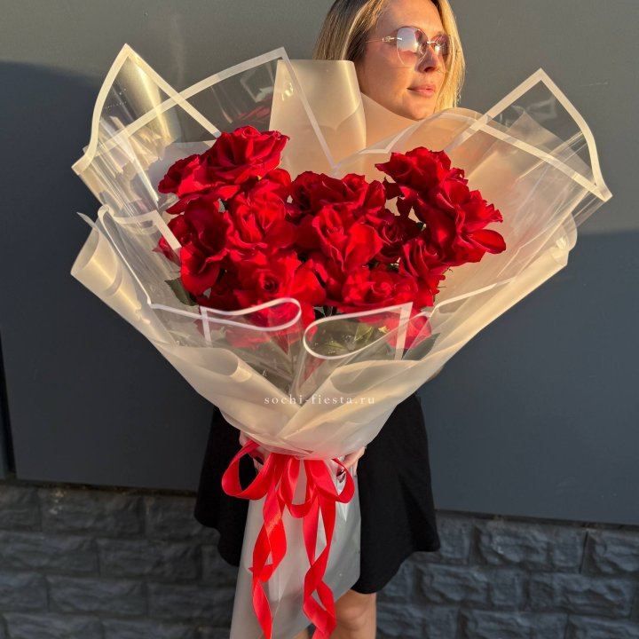  Букет  высоких роз 15 шт в Нижневартовске