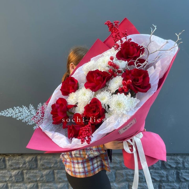 Букет "Яркая зима" в Нижневартовске