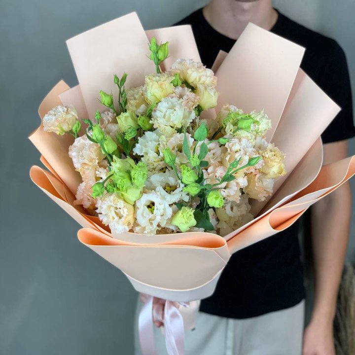 Букет эустом "Крем" в Нижневартовске