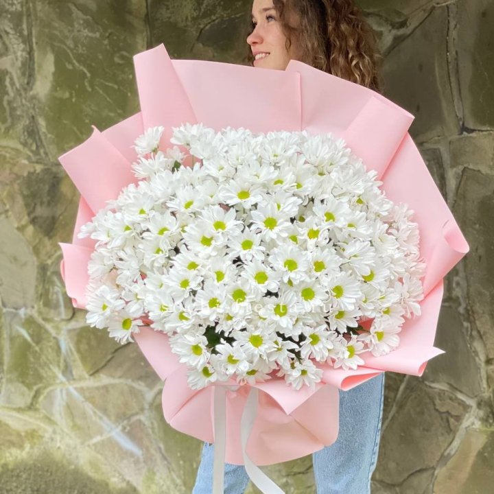  Букет хризантем "Крем" в Нижневартовске