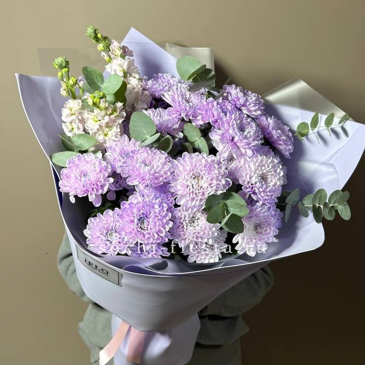 Дуо хризантема и маттиола в Нижневартовске