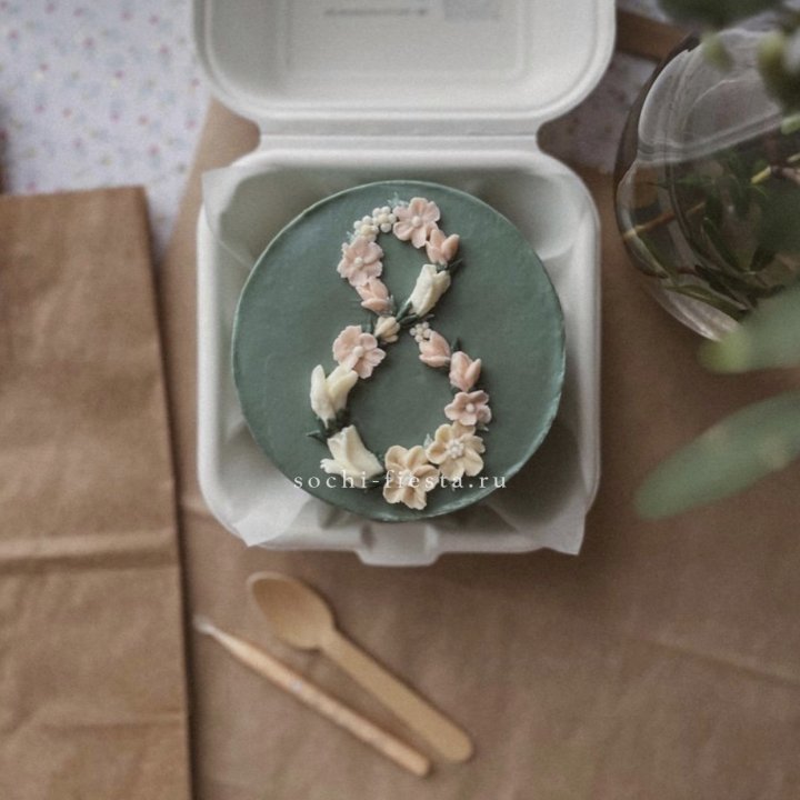 Бенто-торт "8 марта" green  в Нижневартовске