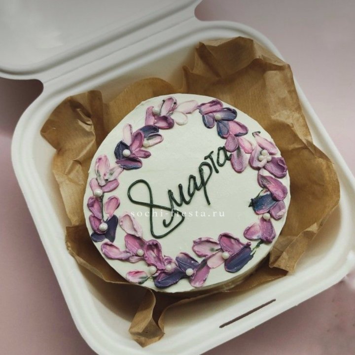 Бенто-торт "8 марта цветы"  в Нижневартовске
