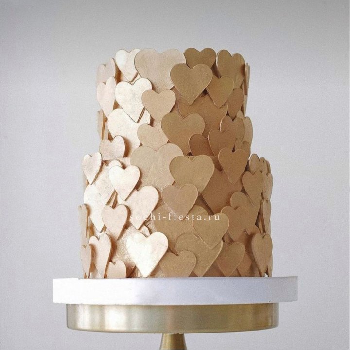 Торт "Hearts" gold в Нижневартовске