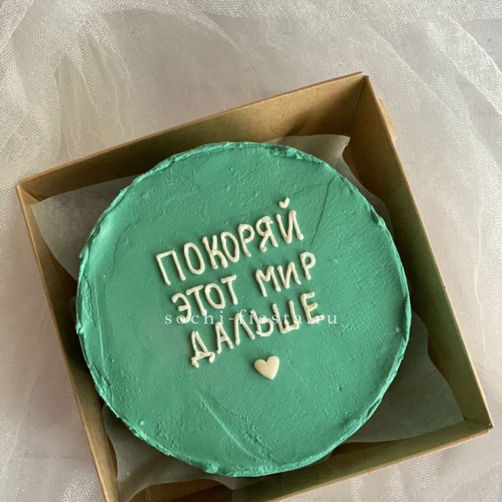 Бенто-торт "Покоряй этот мир" в Нижневартовске