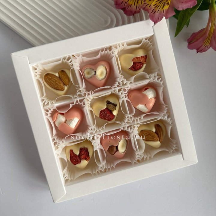 Набор конфет из бельгийского шоколада Сердца в Нижневартовске