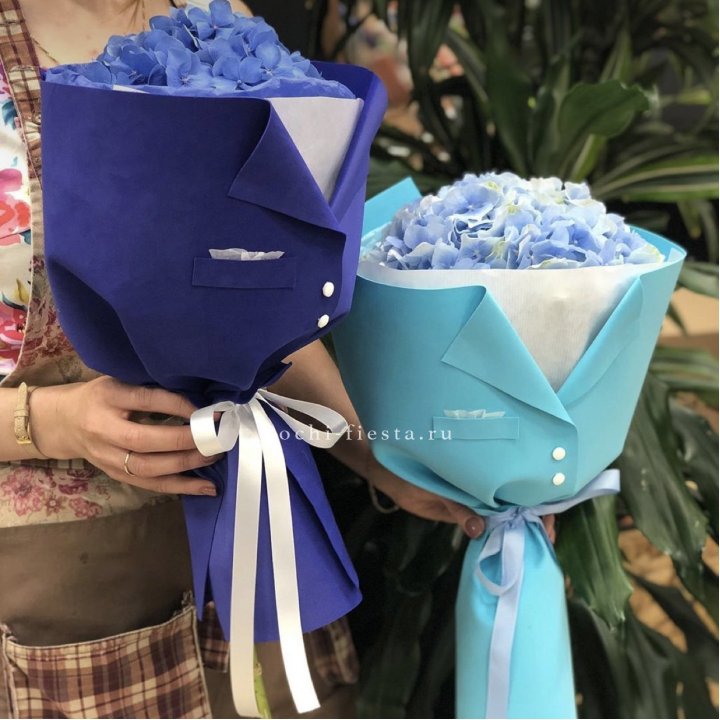 Букет с гортензией с пиджаком в Нижневартовске