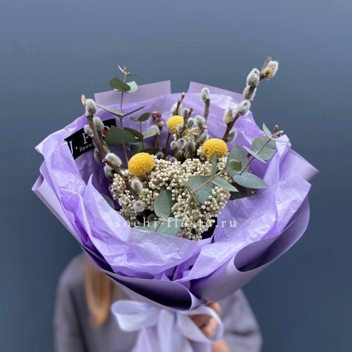 Букет с Вербой №1 в Нижневартовске
