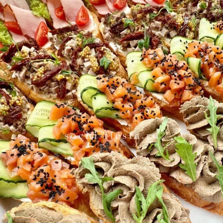 Брускетта "4 вкуса иксель" в Нижневартовске