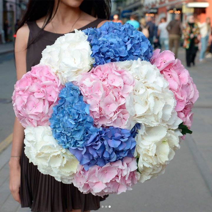 Букет гортензий "Инь-Янь" в Нижневартовске