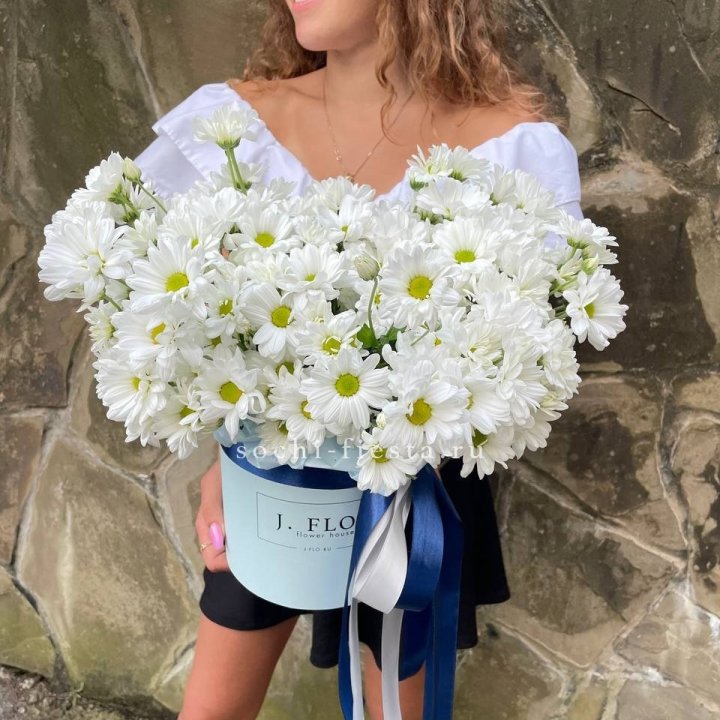 Коробка с хризантемами №2 в Нижневартовске