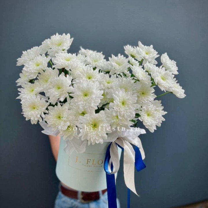 Коробка с хризантемами №3 в Нижневартовске