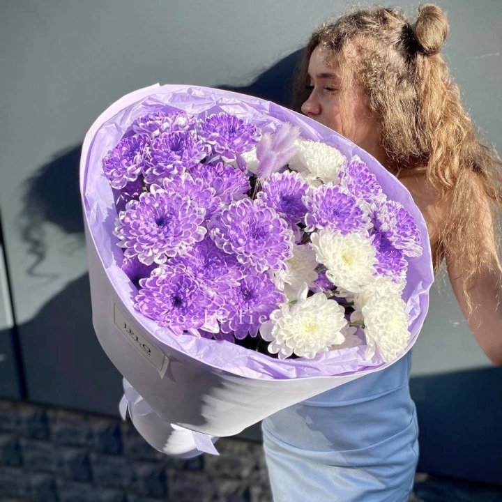  Букет хризантем "Сирена" в Нижневартовске