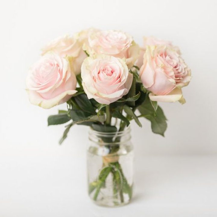 7 кремовых роз в Нижневартовске