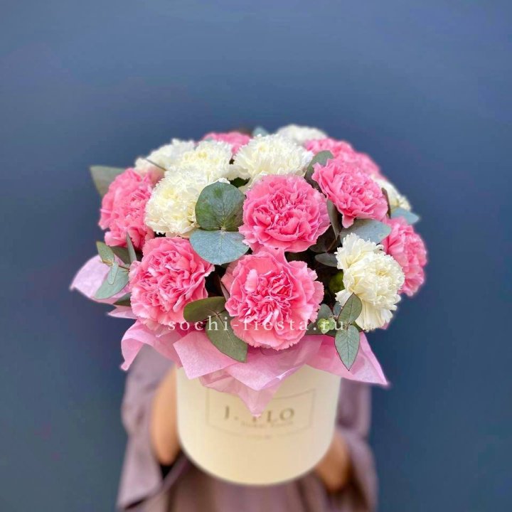 Диантусы в цилиндре в Нижневартовске