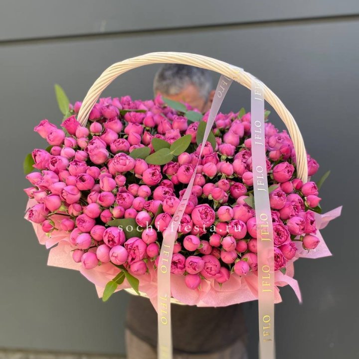 Корзина роз Мисти Баблс 101 в Нижневартовске