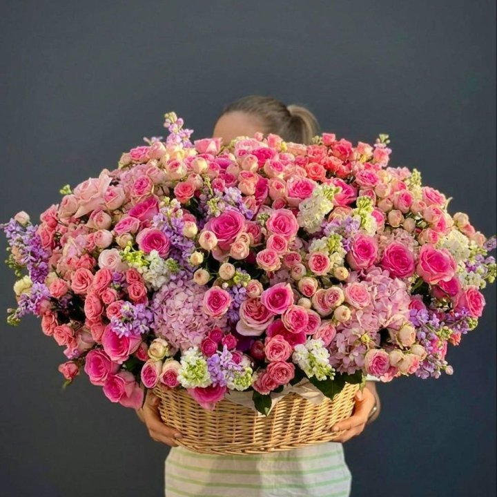 Цветочная корзина гигант №5 в Нижневартовске