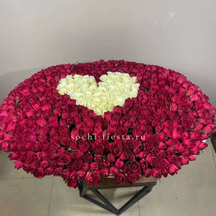 501 роза в корзине в Нижневартовске