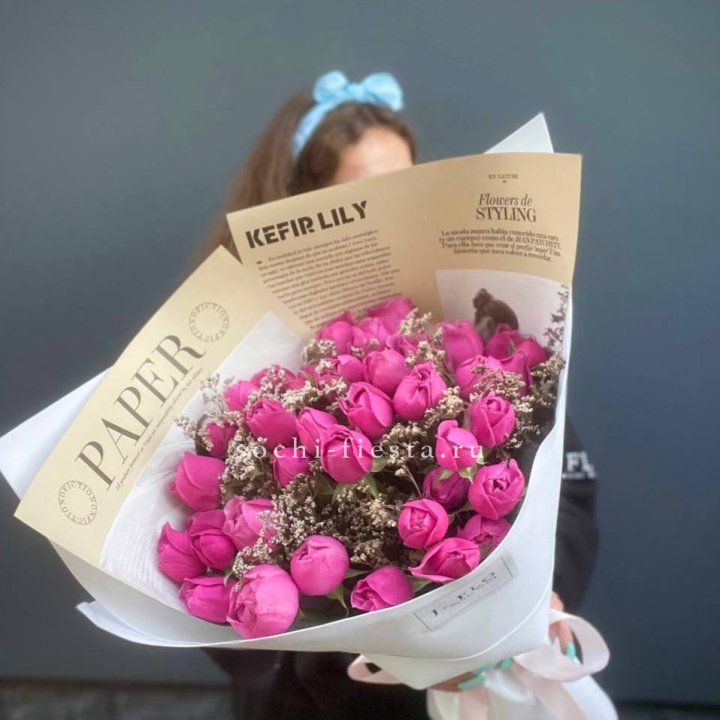 Пионовидные розы баблс №3 с доставкой в Нижневартовске