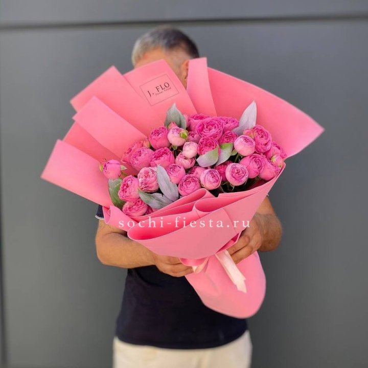 Пионовидные розы баблс №2 с доставкой в Нижневартовске