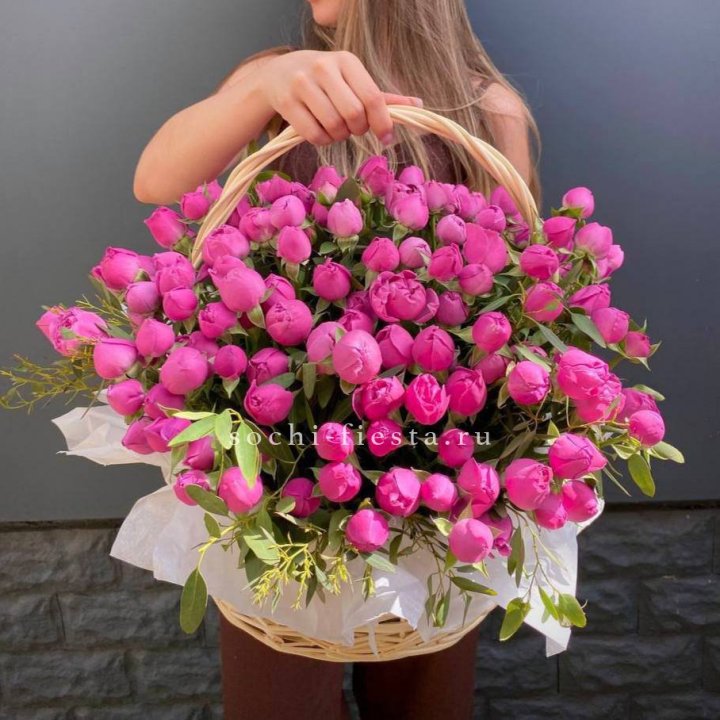 51 мисти баблс в корзине с доставкой в Нижневартовске