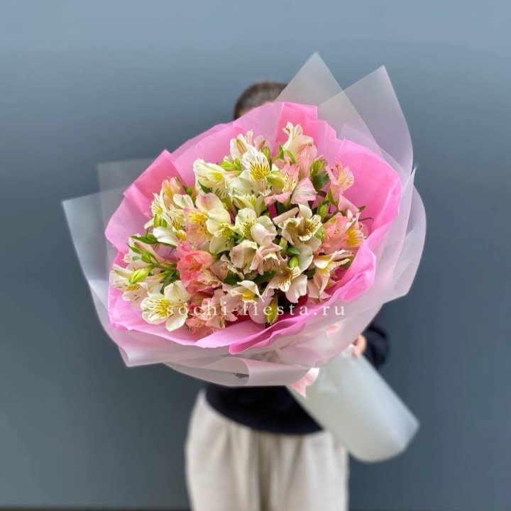 букет альстромерий "Черри" в Нижневартовске