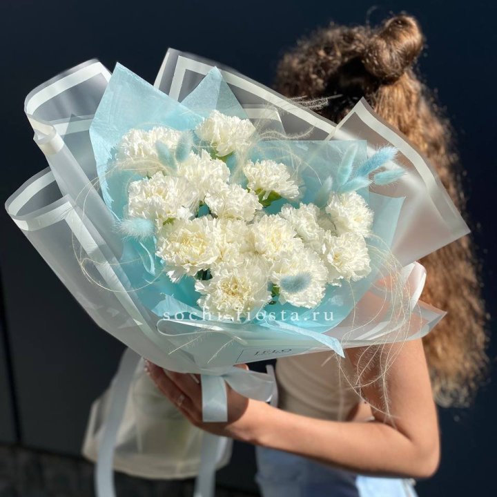 Воздушный букет из диантусов  в Нижневартовске