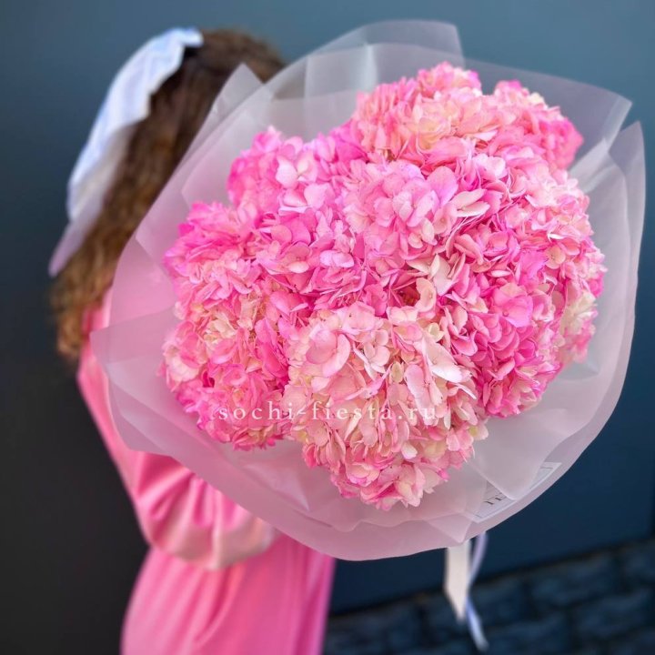 7 ярко розовых гортензий в Нижневартовске