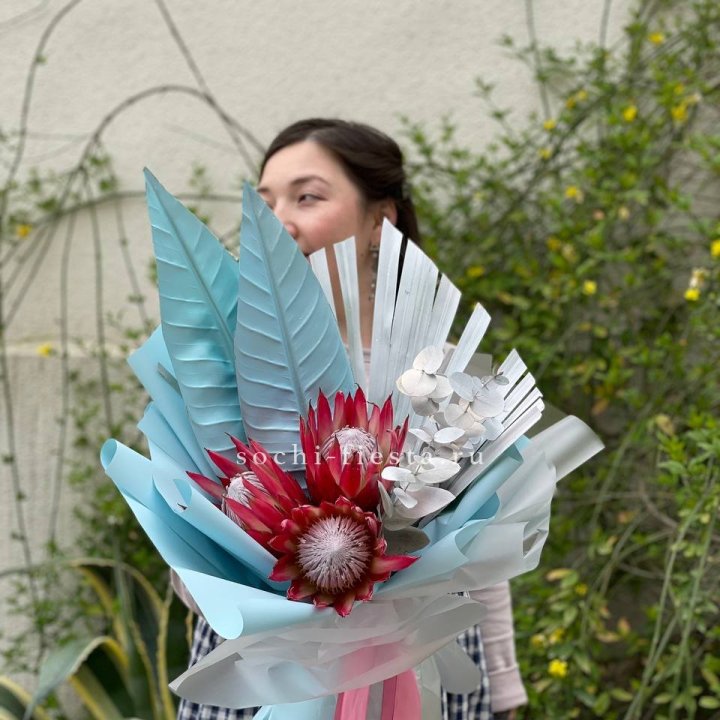 Букет из протеи "Клеопатра-2" в Нижневартовске