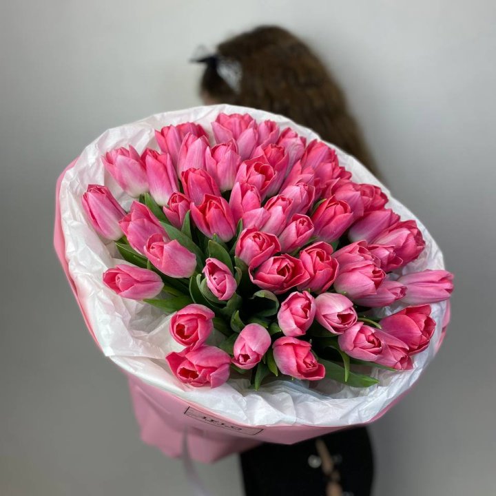 51 розовый тюльпан "Рози" в Нижневартовске