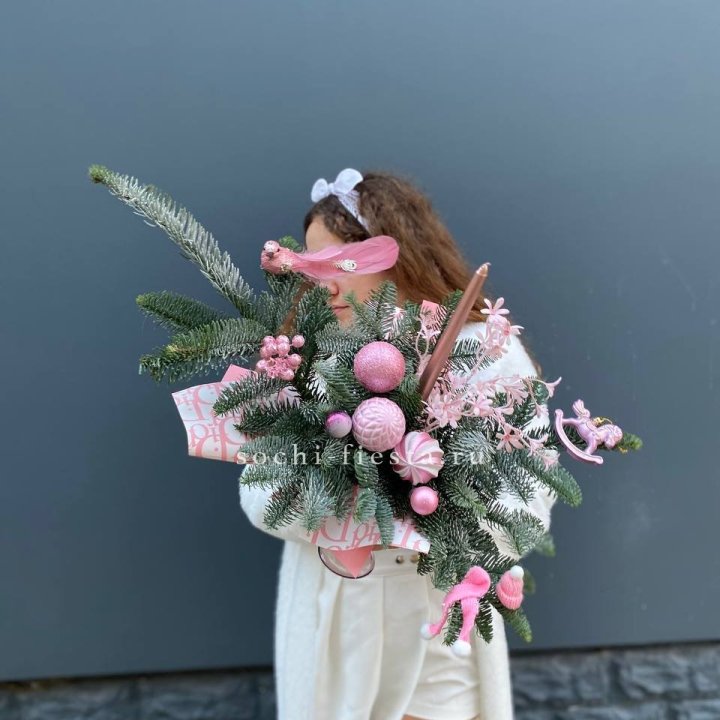 Композиция бокал розовый в Нижневартовске