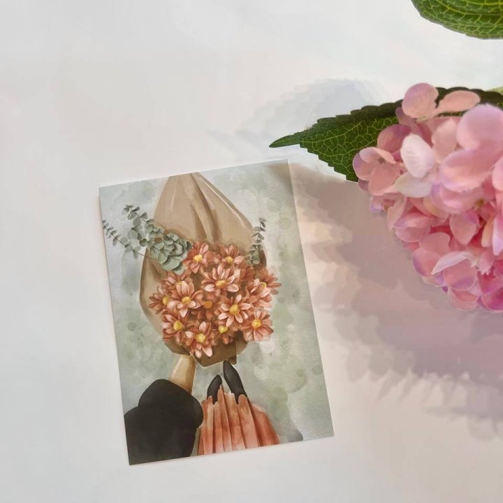 Открытка к букету "Букет" в Нижневартовске