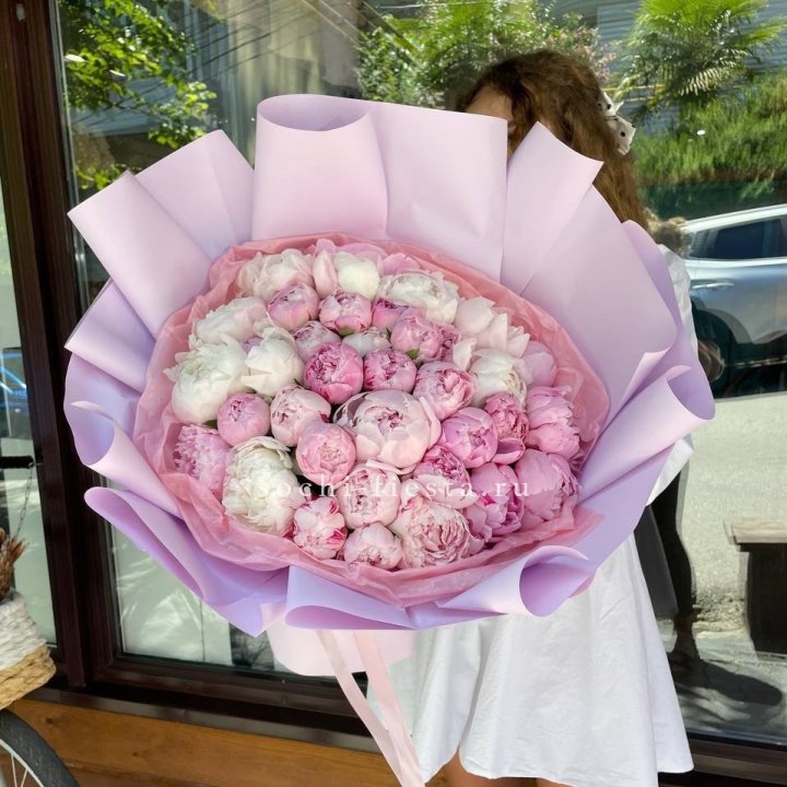 51 розовый пион в Нижневартовске