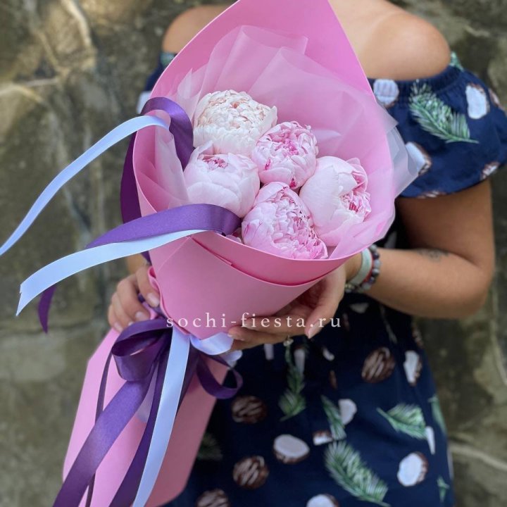 Букет пионов "НАЙ" в Нижневартовске