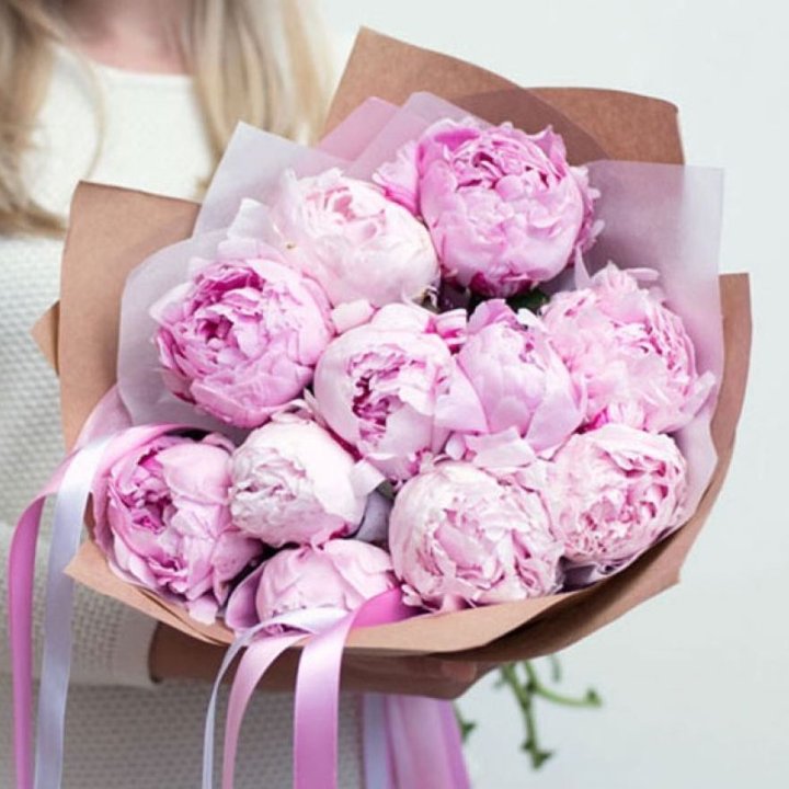 11 нежных пионов в Нижневартовске