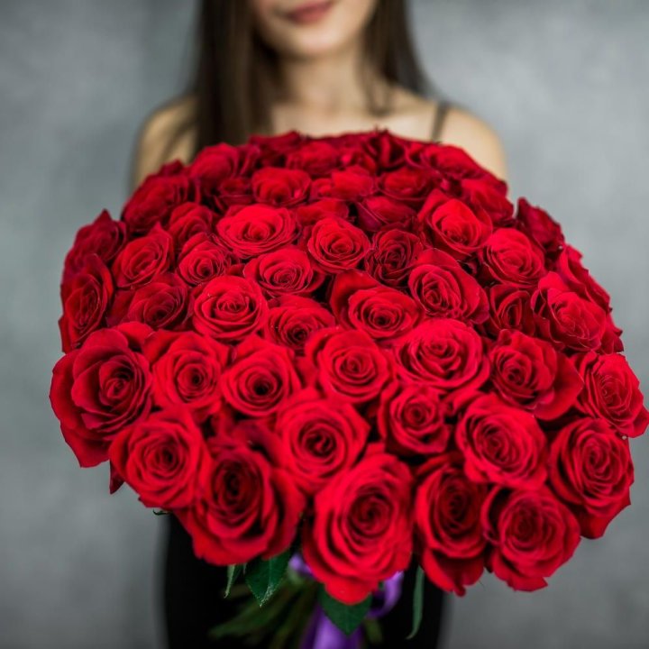 51 красная роза в Нижневартовске