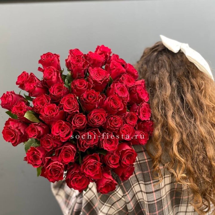 51 красная роза в Нижневартовске