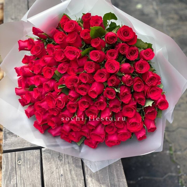101 красная роза Лолита в Нижневартовске