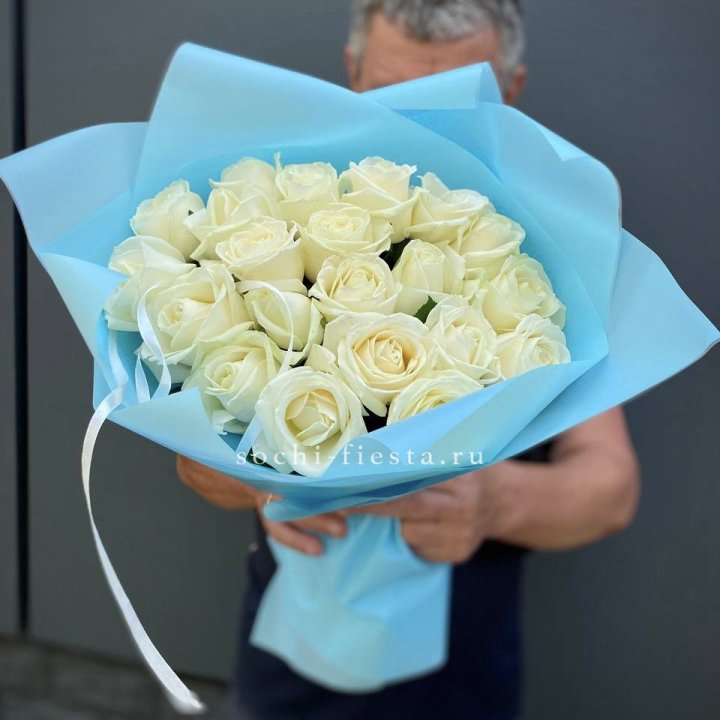 21 белая роза в Нижневартовске