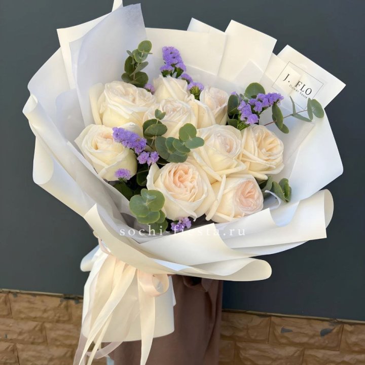 Букет из роз Вайт охара в Нижневартовске
