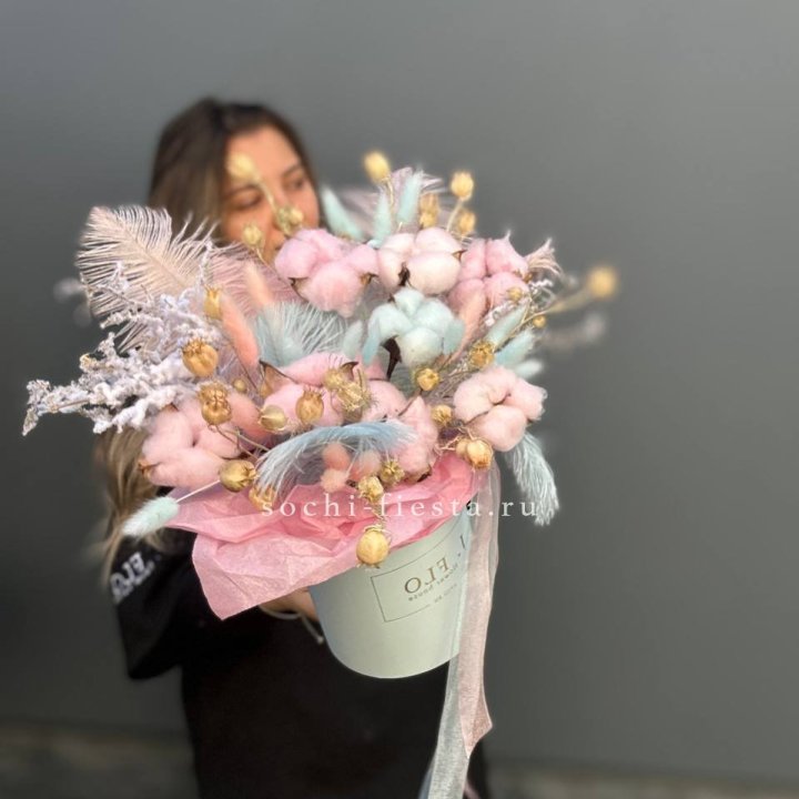 Авторский бокс с сухоцветами №2 в Нижневартовске