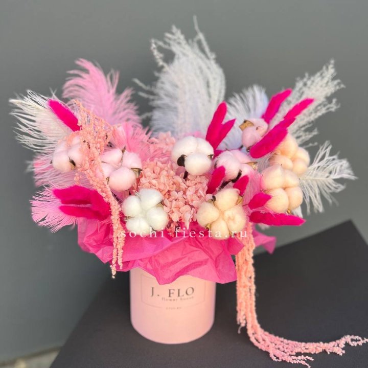 Авторский бокс с сухоцветами №1 в Нижневартовске