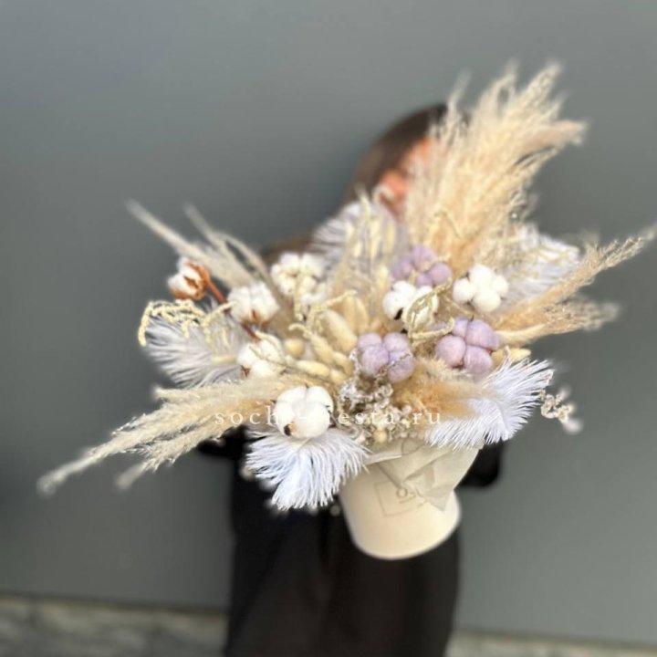 Авторский бокс с сухоцветами №3 в Нижневартовске