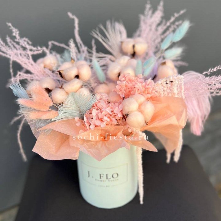 Авторский бокс с сухоцветами №3 в Нижневартовске