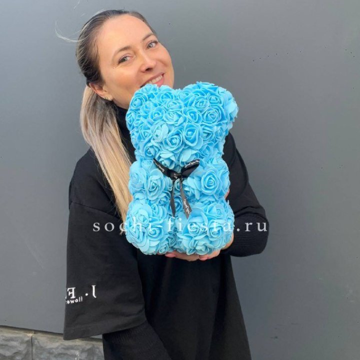 Игрушка медведь голубая в Нижневартовске