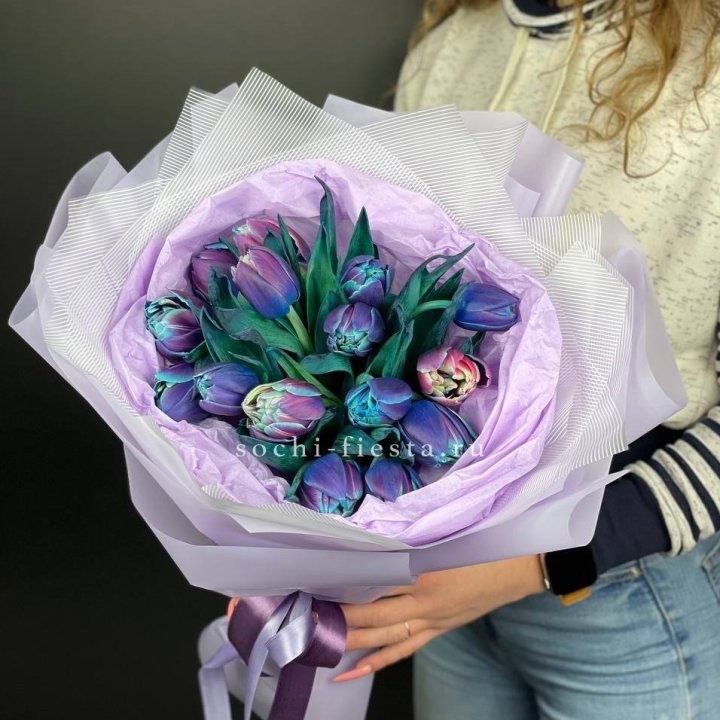 Букет тюльпанов "Пандора" в Нижневартовске